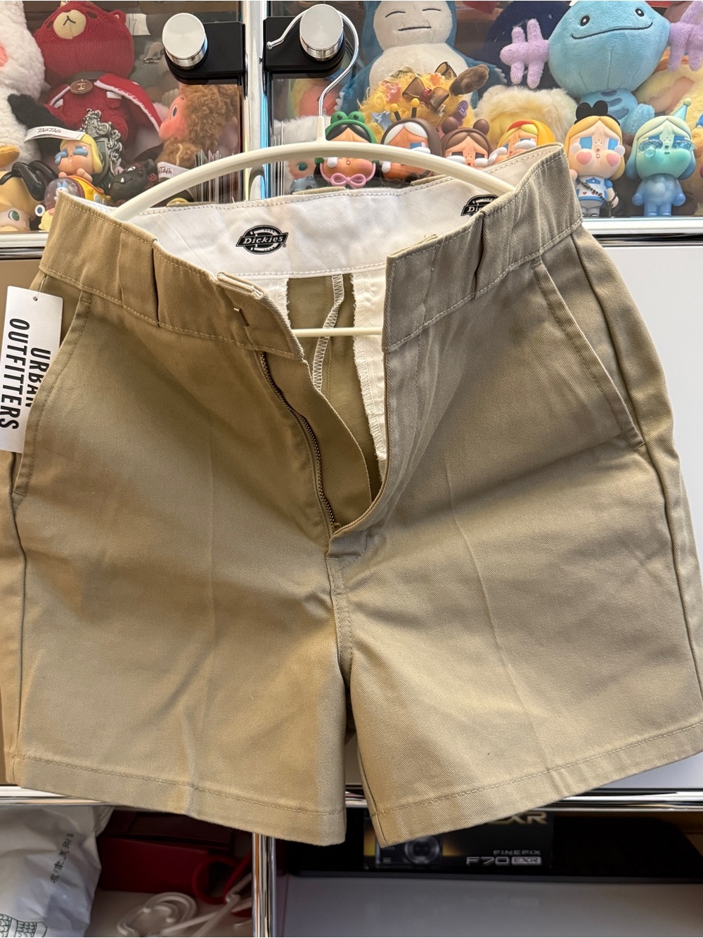 Dickies Beige/Tan Flat-Front Women’s Shorts